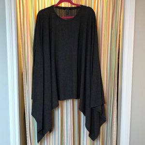 Dark navy poncho